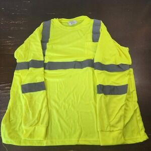 Hi Vis T Shirt ANSI Class 3 Reflective Safety Long Sleeve HIGH VISIBILITY